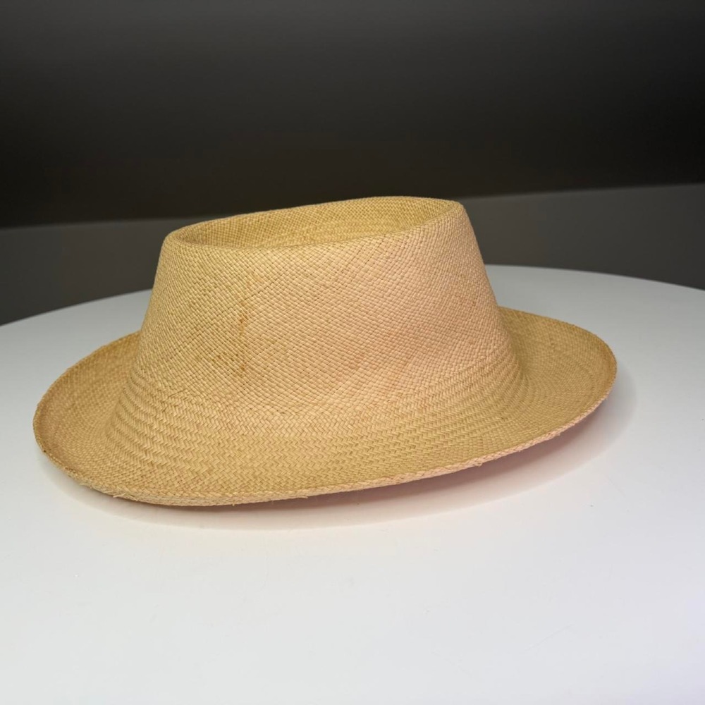 Betmar New York Woven Straw Hat Wide Brim Natural Sun Hat Boho Resort